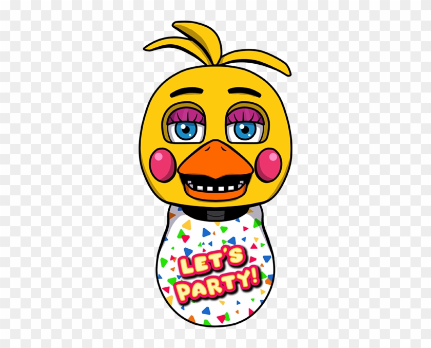 Toy Chica Head By Kaizerin - Fnaf Toy Chica Head - Full Size PNG ...