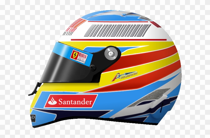 Fernando Alonso 2010 F1 Helmet Drawing - Fernando Alonso Helmet 2010 #1031408