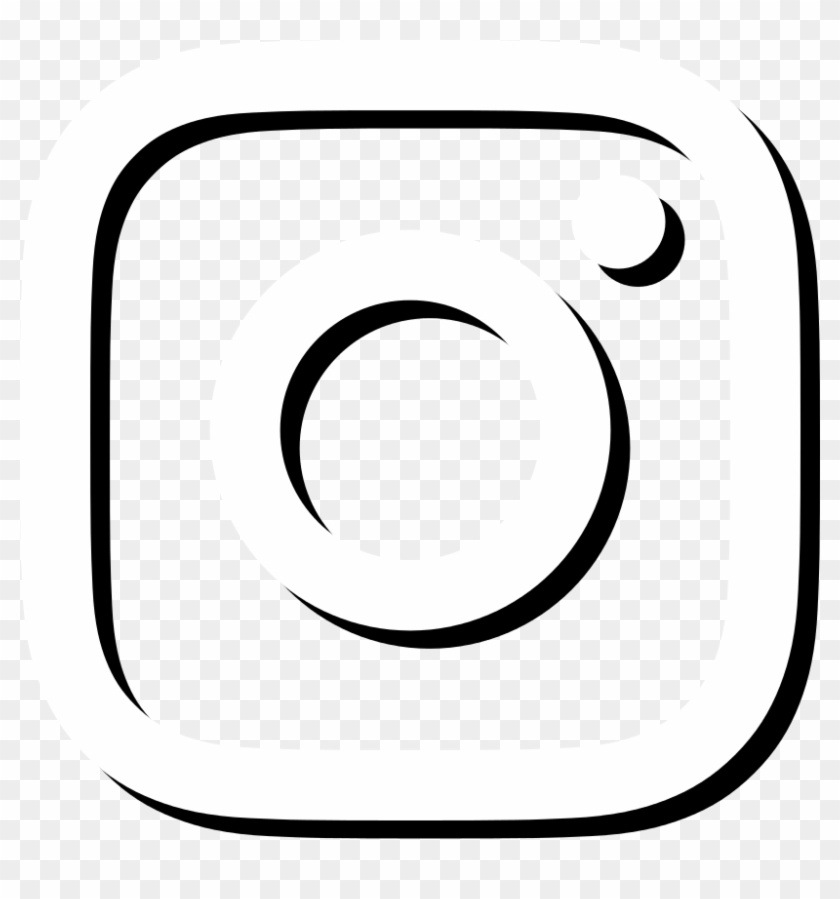 instagram logo white vector