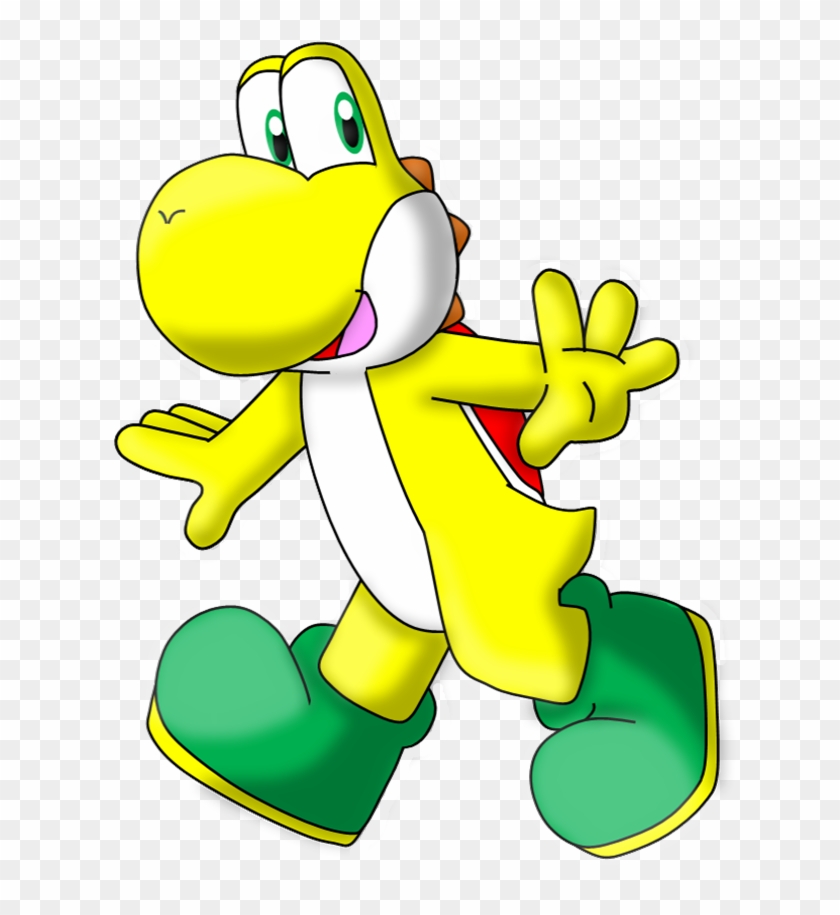 Just A Yellow Yoshi By Awsmyoshi - Cartoon - Full Size PNG Clipart ...