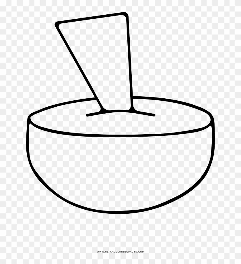 Chips And Dip Coloring Page - Circle #1032746