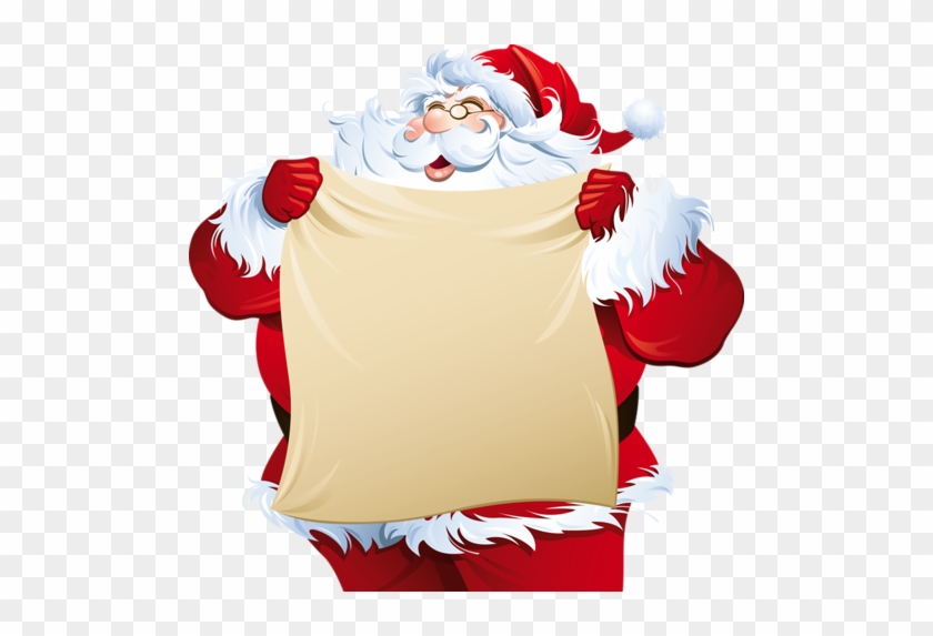 Album - Santa Claus Checking List Clipart #1032809