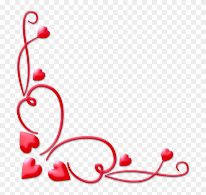 Valentines Day Border Png Download Image Heart Corner Border Png 