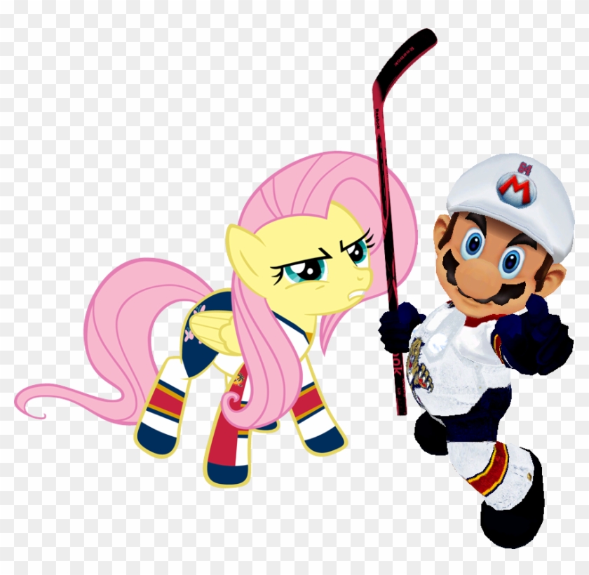 Fjojr, Florida Panthers, Fluttershy, Hockey, Looking - Cartoon #1036194