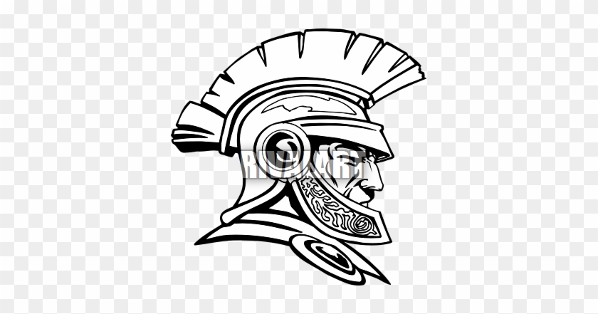 Warrior Head Mascot Clipart - Trojan Head - Full Size PNG Clipart ...