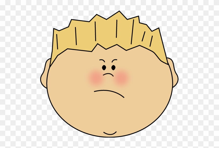 angry boy face clipart