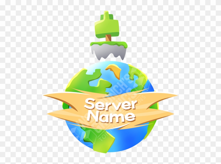 skyblock planet server logo template