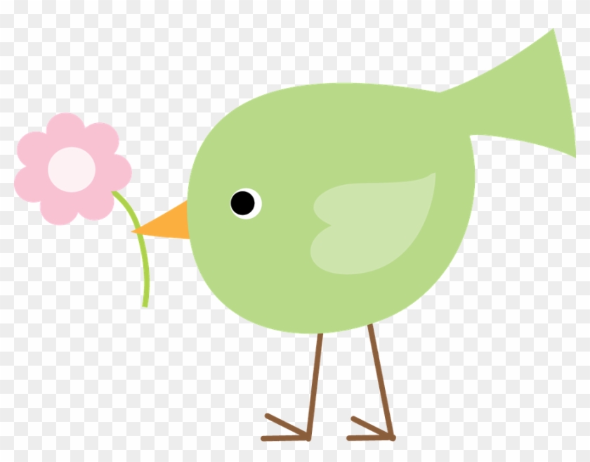 Passarinhos 2 - Minus - Green Bird Clip Art #1038842