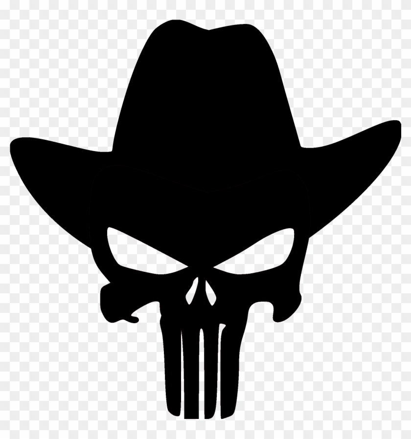 Punisher N Cowboy Hat File Size Punisher Skull Svg Free Transparent Png Clipart Images Download