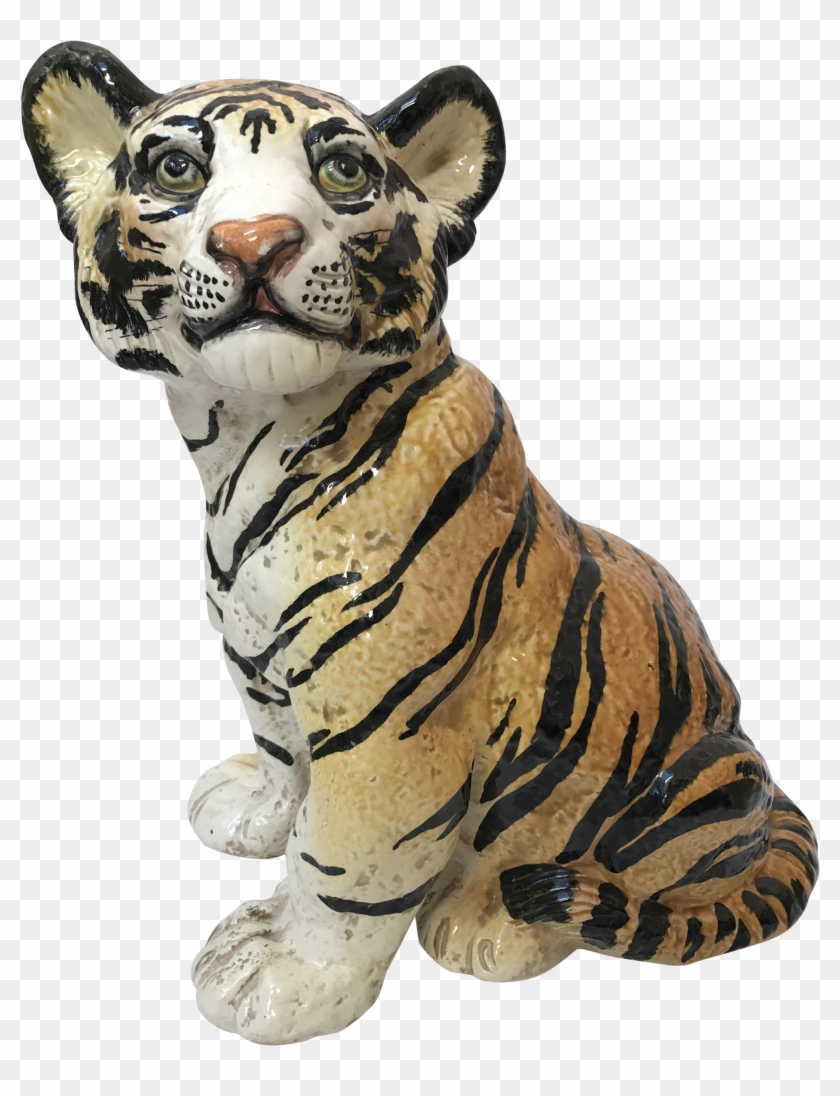 Hand Painted Italian Ceramic Tiger - Stuart Reardon #1039563