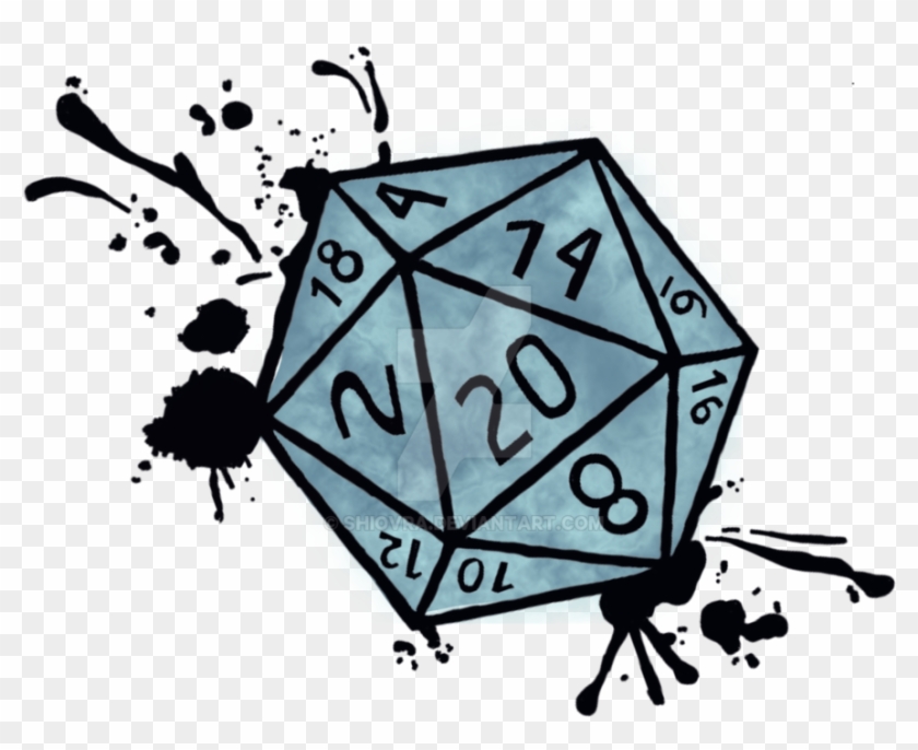 D20 Splatter Version 2 By Shiovra - D20 Design #1039933