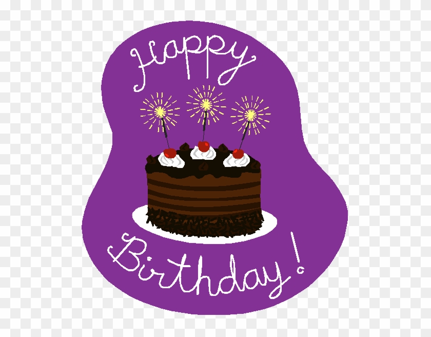 Purple Birthday Cake Clip Art Purple Birthday Cake Gif Free