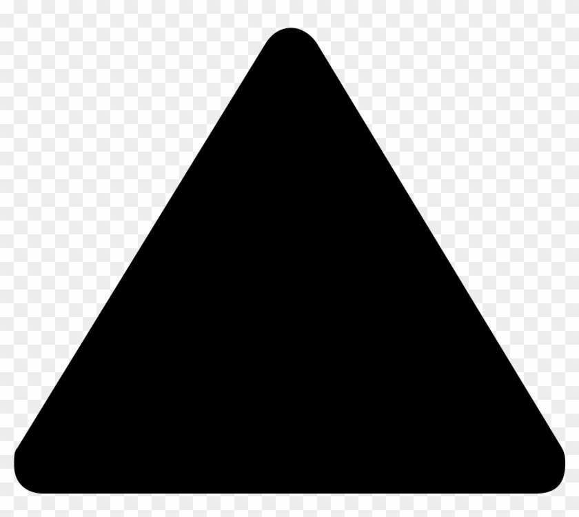 Big Image - Black Triangle Transparent Background #1044255