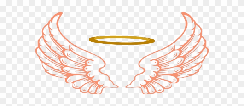 Best Halo Clip Art - Angel Wings And Halo Png #1044399