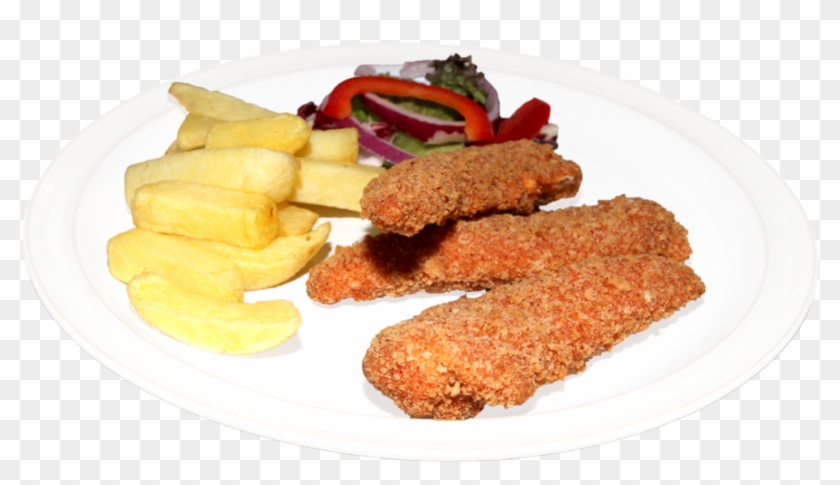 Hot & Spicy Firecracker Breaded Chicken Goujons - Chicken Fingers #1045093