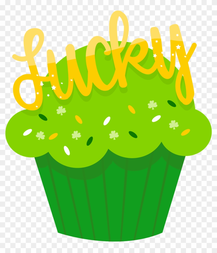 Shamrock Clipart Cupcake - Kawaii #1046007