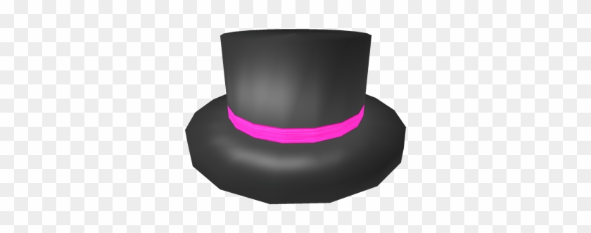 Neon Pink Banded Top Hat - Top Hat Roblox - Full Size PNG Clipart ...