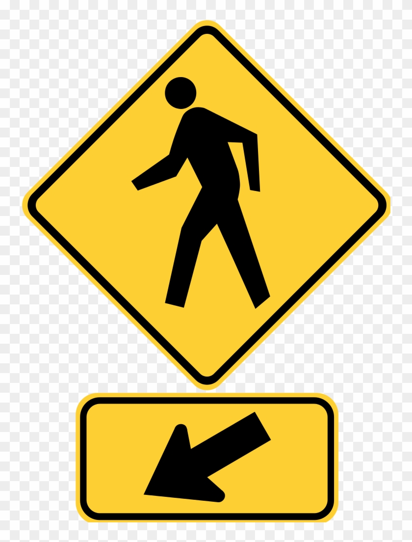 Mutcd Sign Assembly Pedestrian Crossing Ahead Sign Free Transparent