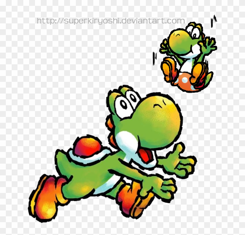 Yoshi S Island Ds Baby Yoshi By Superkiryoshi-d4d8eq2 - Yoshi Island #1047177