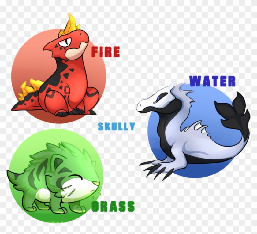 Fakemon Starter By Skullying - Cartoon #1050588