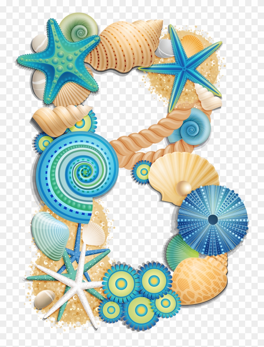 Seashell Alphabet, Blue By Яндекс - Seashell Alphabet - Free ...