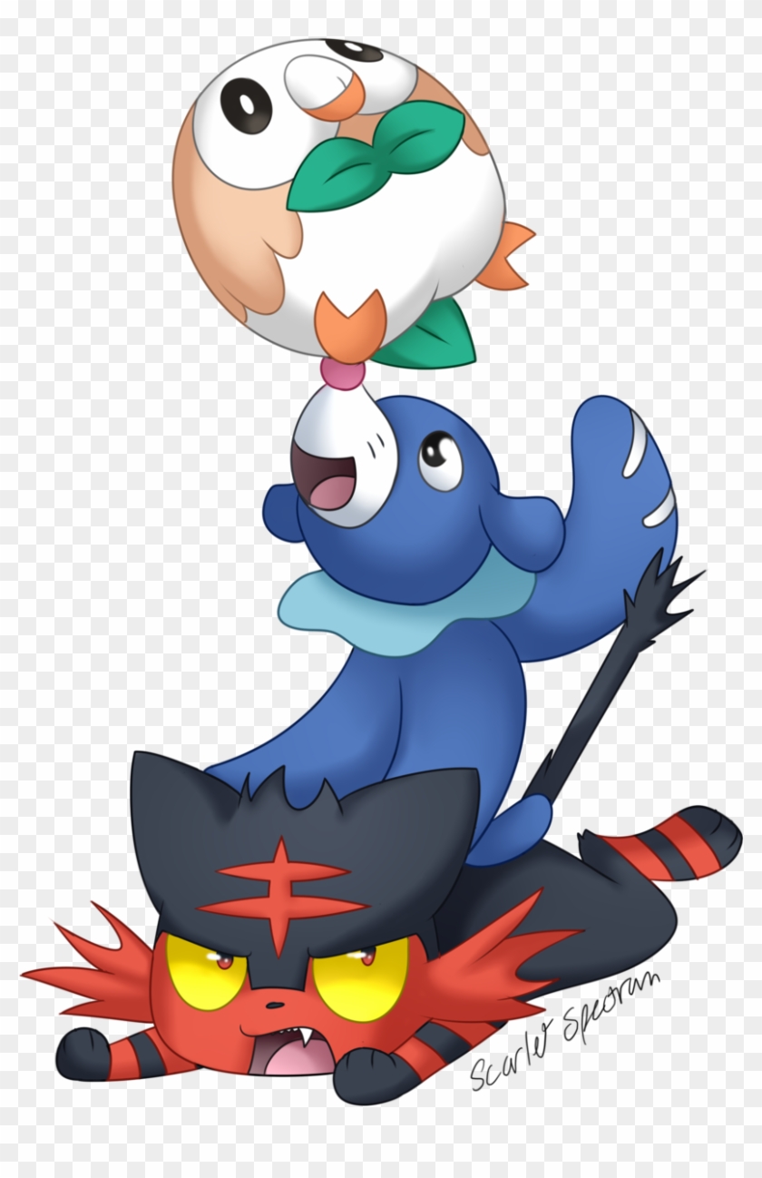 Rowlet Popplio And Litten - Litten #1051374