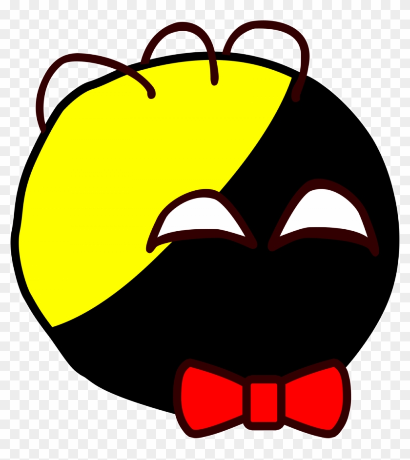 Custom Anarchyball Ancap With Red Bow Tie Sticker Tucker - Ancapball #1052125