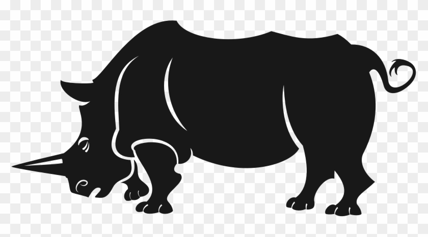 Medium Image - Black Rhinos Clip Art #1052955