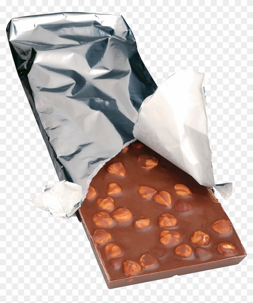 Chocolate Clipart Png Image - Chocolate Bar With Nuts #1053428