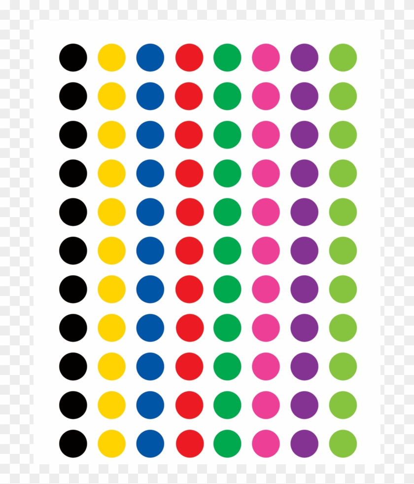 Colorful Circles Mini Stickers Alternate Image A - Color Circle Stickers #1054008