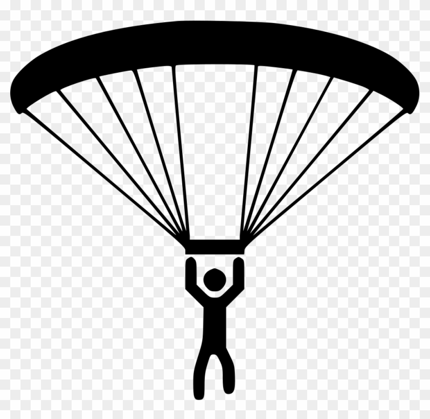 Paraglider Stock Illustration  Download Image Now  Line Art Parachute  Outline  iStock