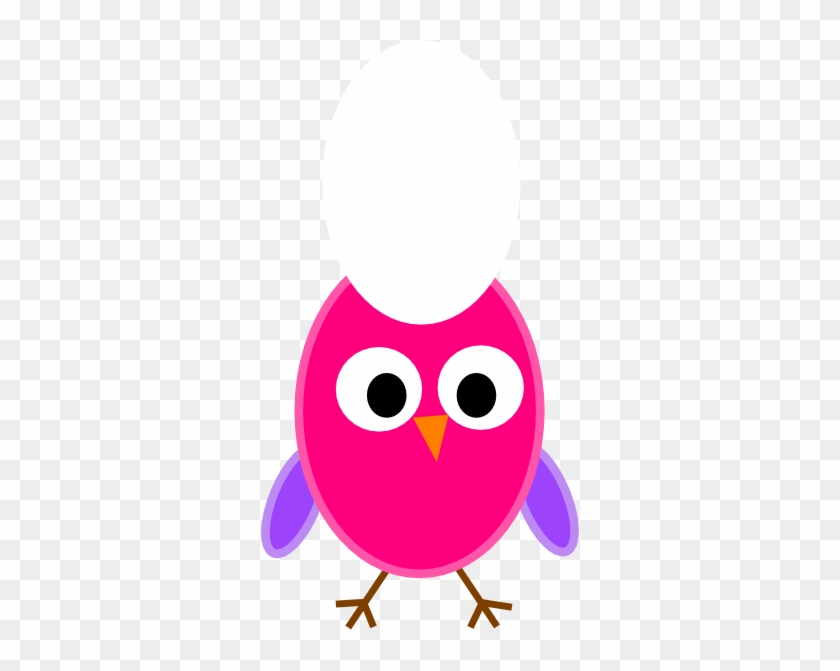 Pink Owl Clipart - Pink Owl Clipart #1055202