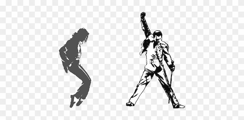 Michael Jackson Amp Freddie Mercury ~â™¥~smooth Simmer~â™ - Michael Jackson Billie Jean Silhouette #1055207
