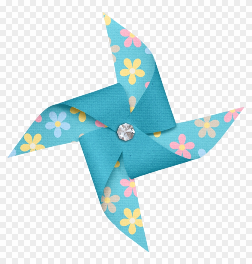 Pinwheel Hot Air Balloon Clip Art - Origami #1055442