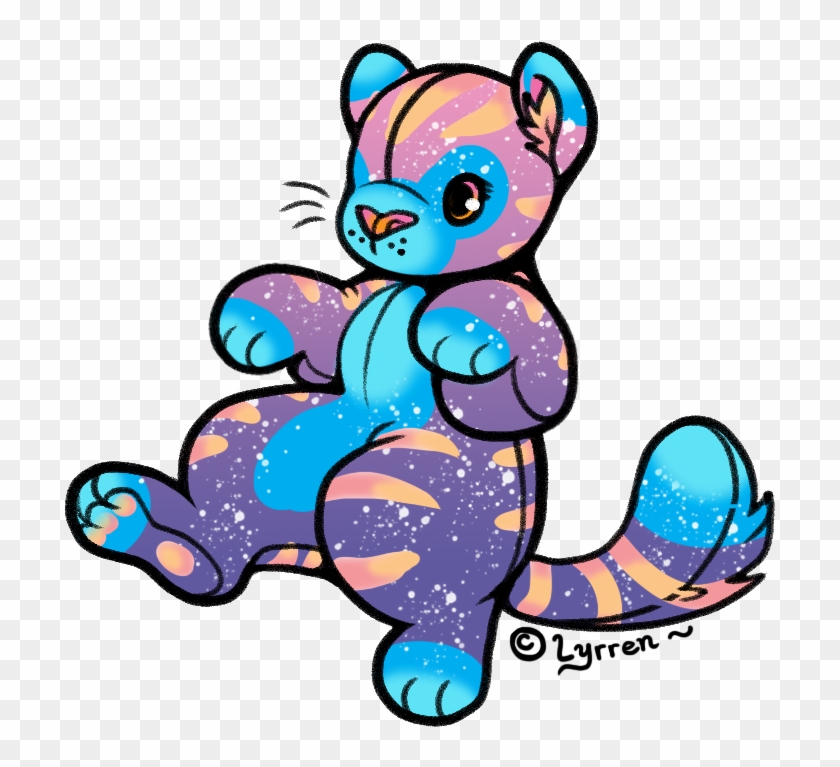 $2 Sunset Galaxy Cat Plush Adopt - Stuffed Toy #1057443