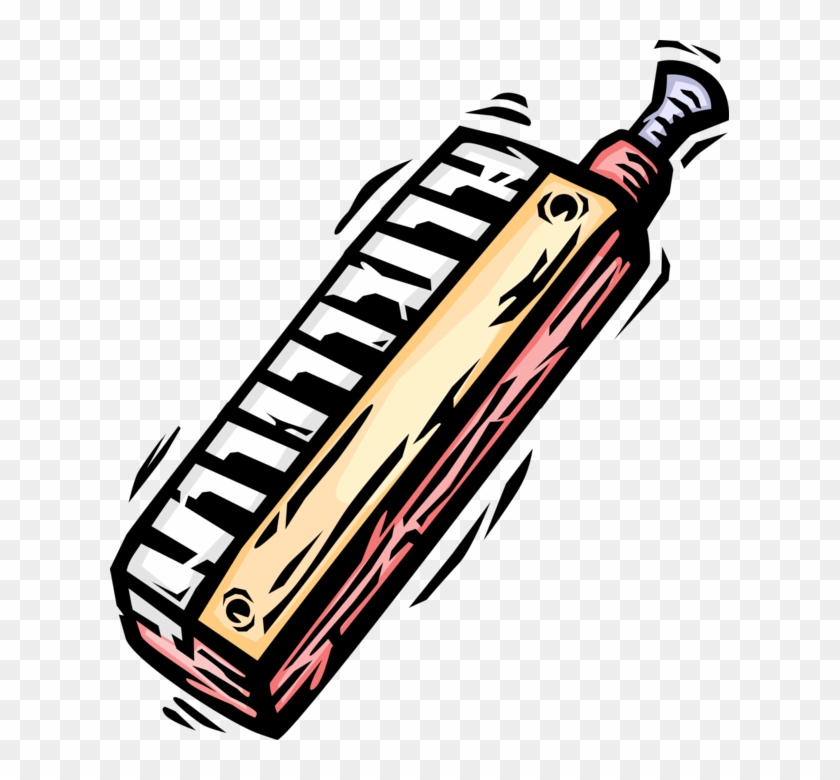 Vector Illustration Of Melodica, Pianica, Blow-organ, - Vector Illustration Of Melodica, Pianica, Blow-organ, #1058641