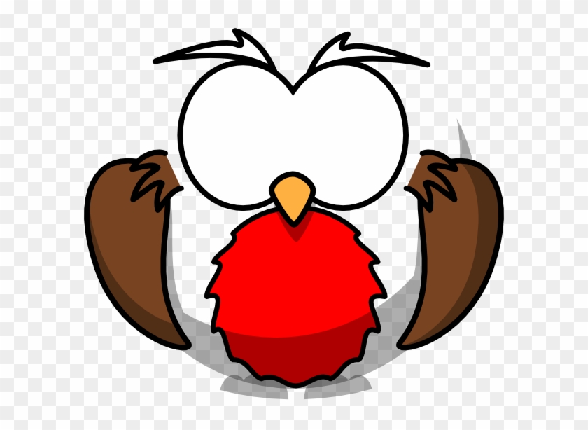 Red Robin Free Clip Art - Cartoon Owl #1059027