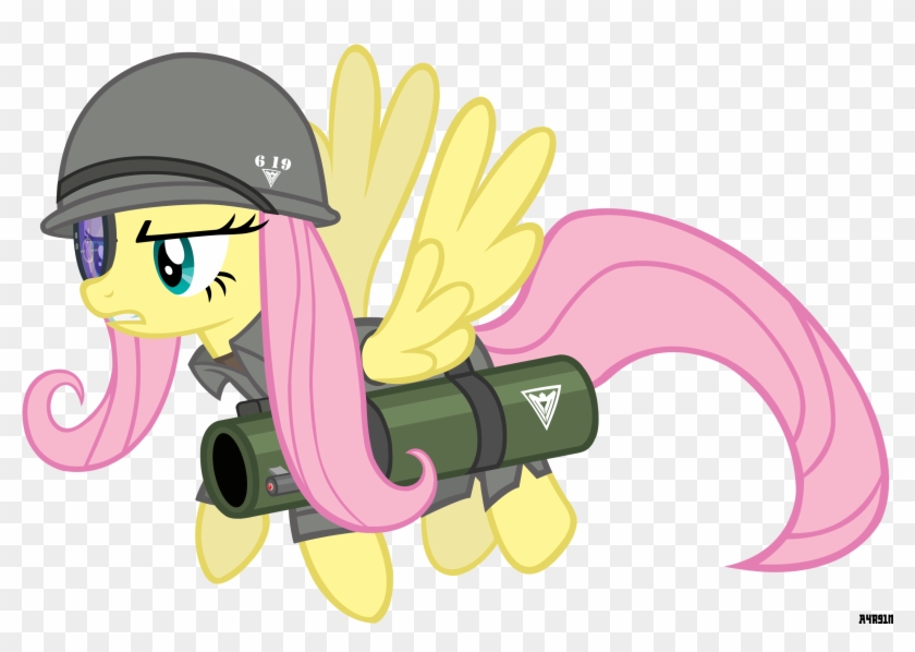 Allied] Rocket Soldier Fluttershy By A4r91n - Mlp Fluttershy Soldier #1059812