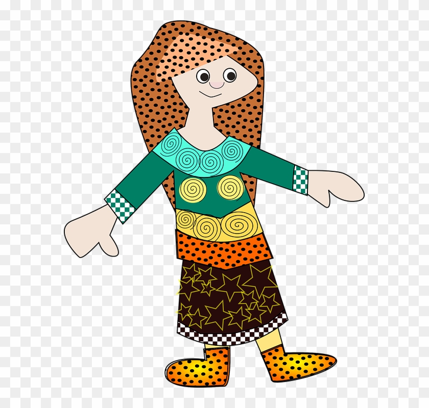 Pattern Woman Clip Art At Clker - Kartun Orang Arab #1060408