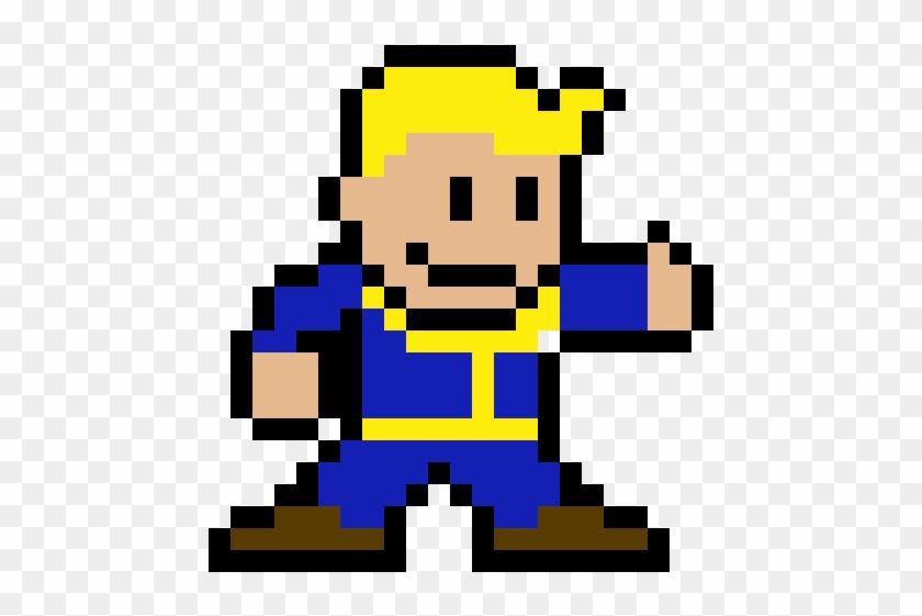 Vault Boy, Fallout 4 By Valerianvogue - Vault Boy Pixel Art #1061537