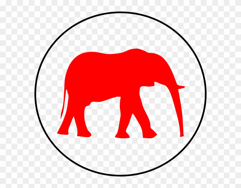 Clip Art At Clker - Elephant And A Mouse #182380