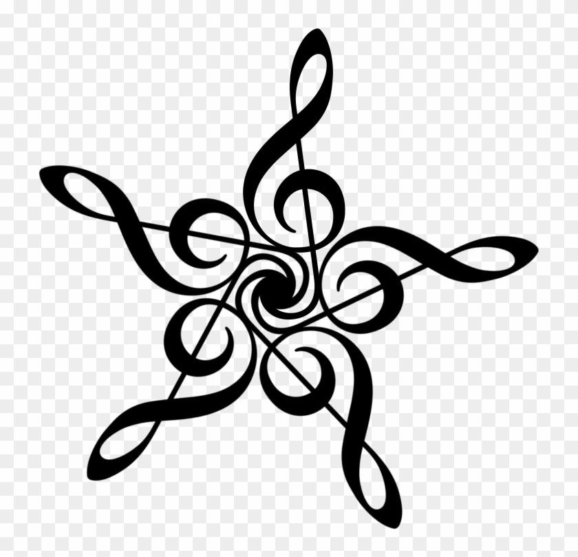 Treble Clef Barnstar - Treble Clef Star #182624