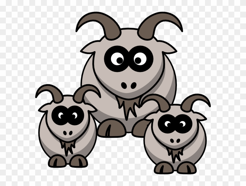 Goat Clipart Three - Cartoon Goat Tile Coaster #183786