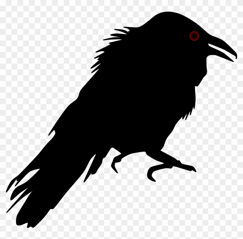 Clipart - Crow Silhouette Clip Art #183805