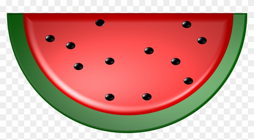 Watermelon Clipart Red Fruit - Watermelon And Polka Dots 5'x7'area Rug #184366