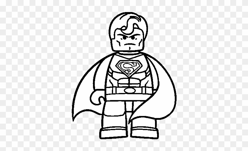 Lego Superman Coloring Pages To Print For Kids Superman