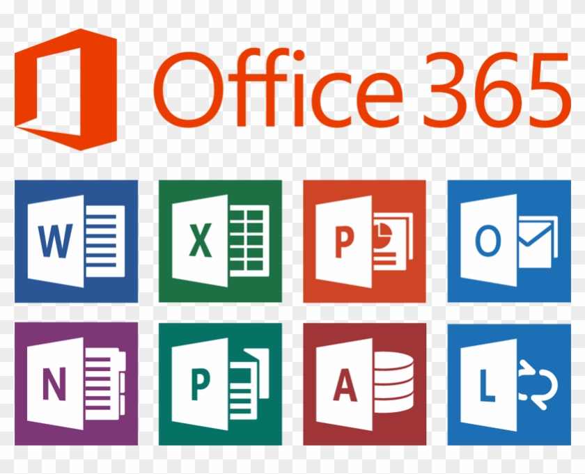 Microsoft Office 365 Apps - Ms Office Icons Vector - Free Transparent PNG  Clipart Images Download