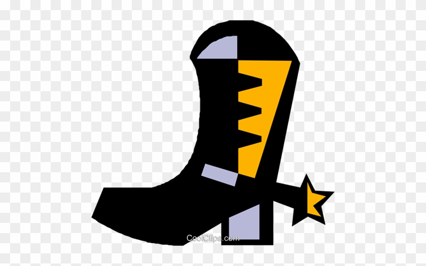 Botas De Cowboy Com Esporas Livre De Direitos Vetores - Vector #1066903