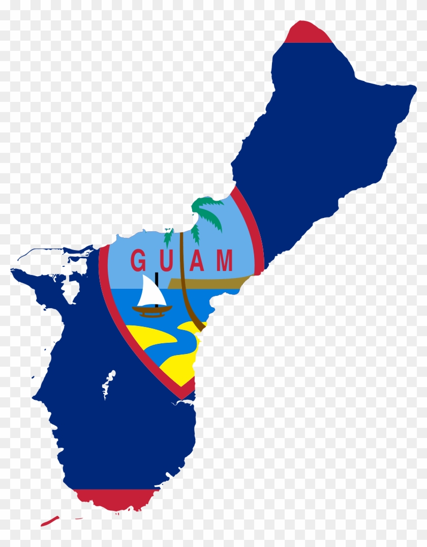 Guam Flag Map #1067722