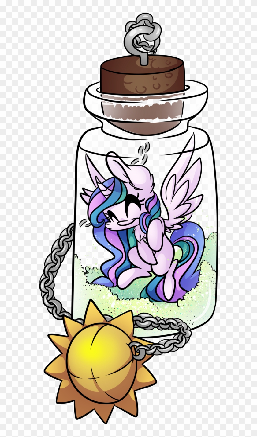 Celestia S Bottle By Cutepencilcase-daod - Mlp Bottle Art #1068574